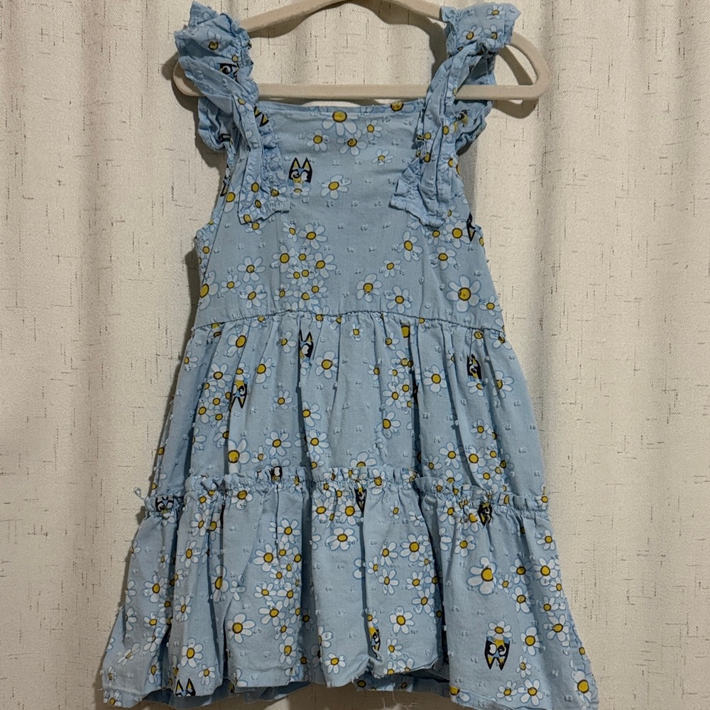 Charming Bluey with Daisey Kids Dress
